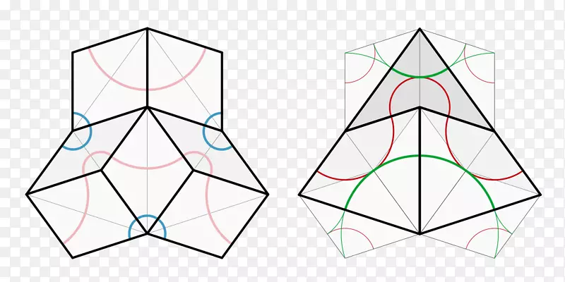 彭罗斯镶嵌三角准晶风筝-几何彭罗斯