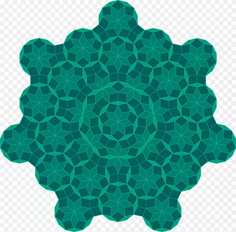 彭罗斯瓷砖镶嵌非周期瓷砖五角瓷砖七角瓷砖几何彭罗斯