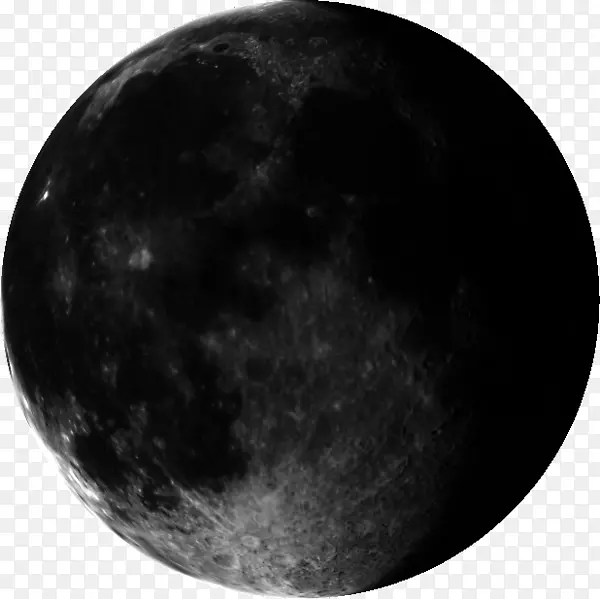满月夜空蓝月-三维地球