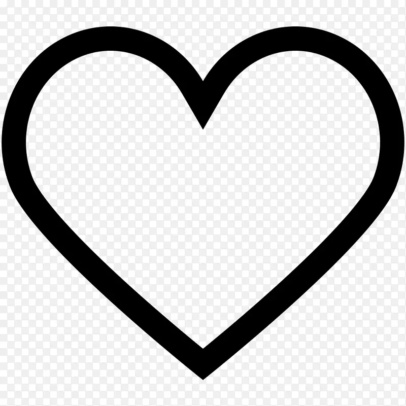 电脑图标心脏夹艺术.心脏形状