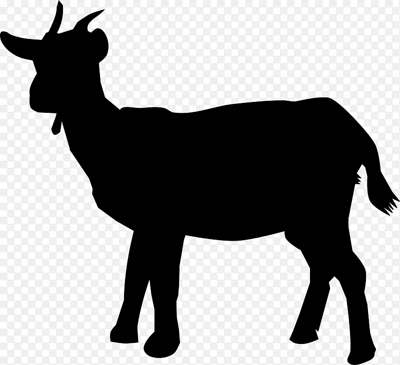 波尔山羊黑色孟加拉山羊剪贴画.山羊载体