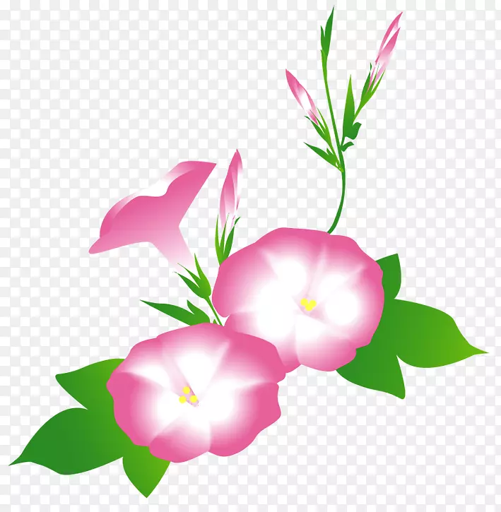 玫瑰科植物茎纹花瓣设计