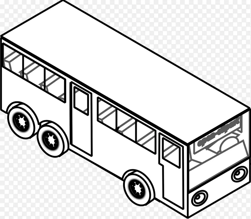公共汽车剪贴画：交通绘图剪贴画.豪华轿车图