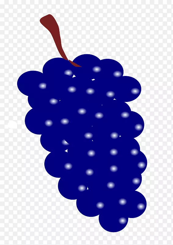 普通葡萄酒夹艺术.蓝葡萄