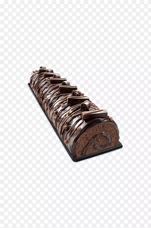 红丝带瑞士卷巧克力软糖蛋糕面包店-双层