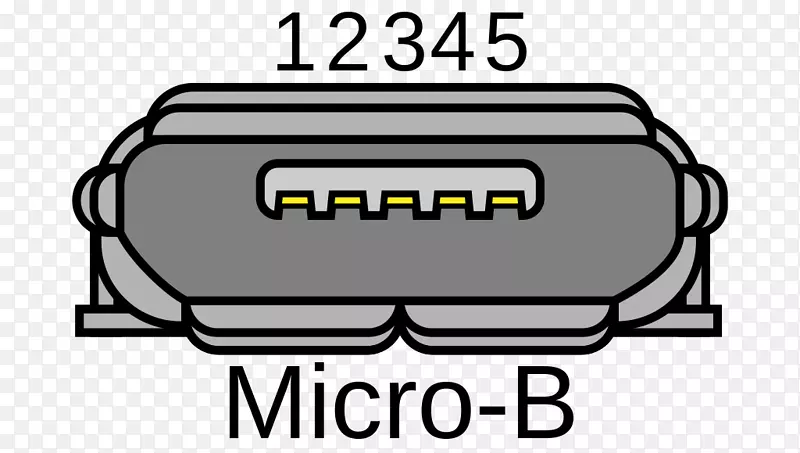 微型usb电连接器usb在线式电缆插座