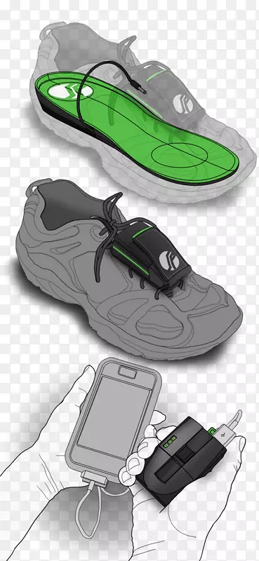 电池充电器鞋插入鞋步行鞋底