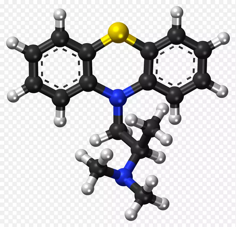 苯[a]蒽球棒模型分子三维空间化学模型结构