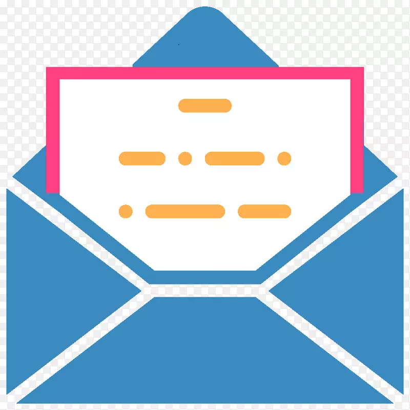 电脑图标电子邮件通讯-绣花信封