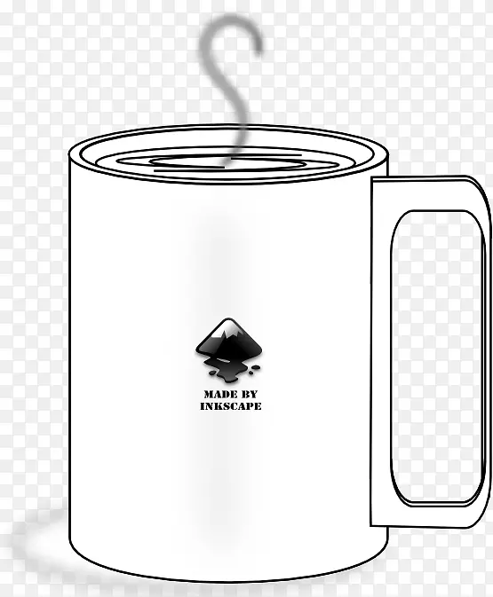 Inkscape剪贴画-白咖啡杯