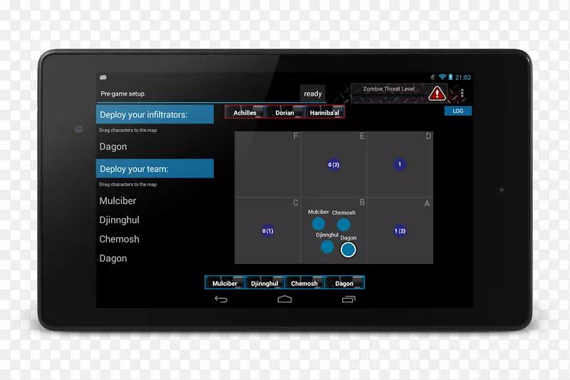 平板电脑android手持设备用户界面-游戏用户界面