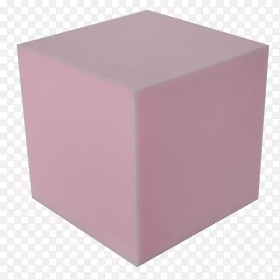 矩形粉红m-高弹性泡沫