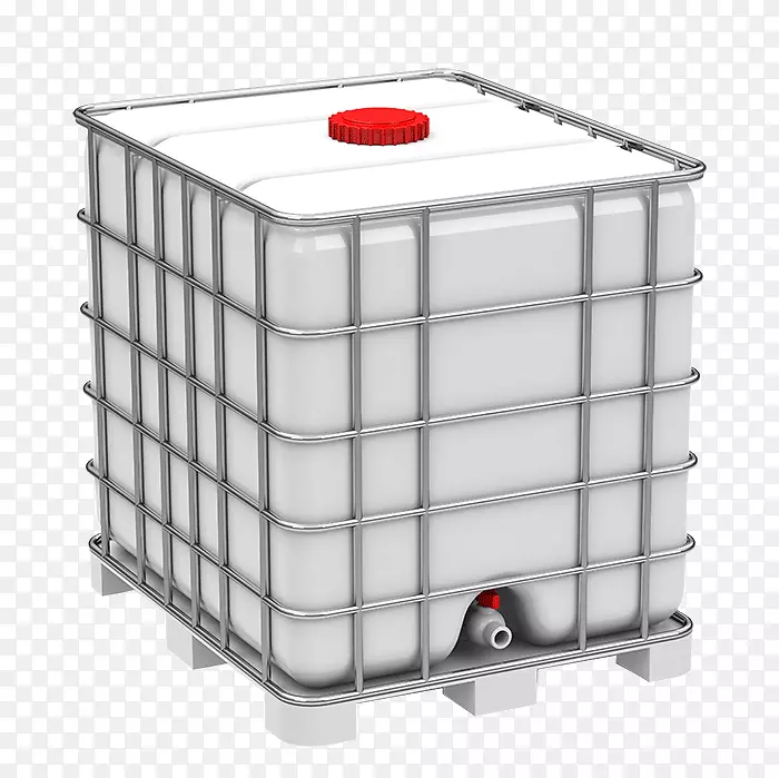 中型散装集装箱散装货物多式联运集装箱废料塑料油漆桶模型