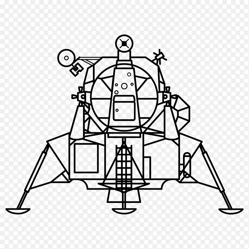 阿波罗计划阿波罗11号登月器阿波罗登月舱绘图-航天器