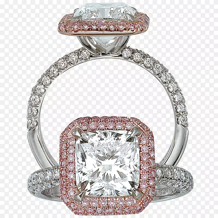订婚戒指，结婚戒指，钻石魅力手镯-山