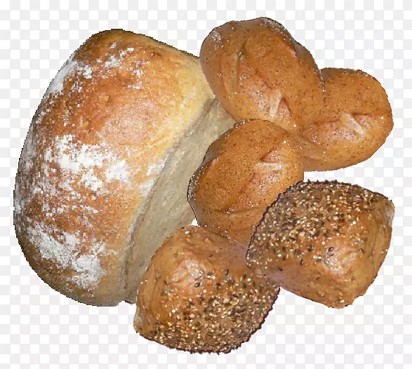 黑麦面包，格雷厄姆面包，纯碱面包，棕色面包背面