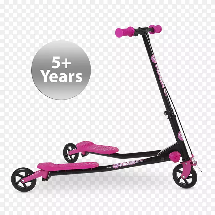 踢滑板车Youtube车轮自由式滑板-粉色系列