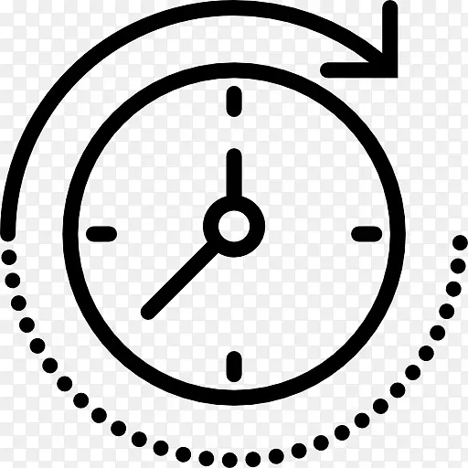 时间和考勤时钟计算机图标.时间剪贴器