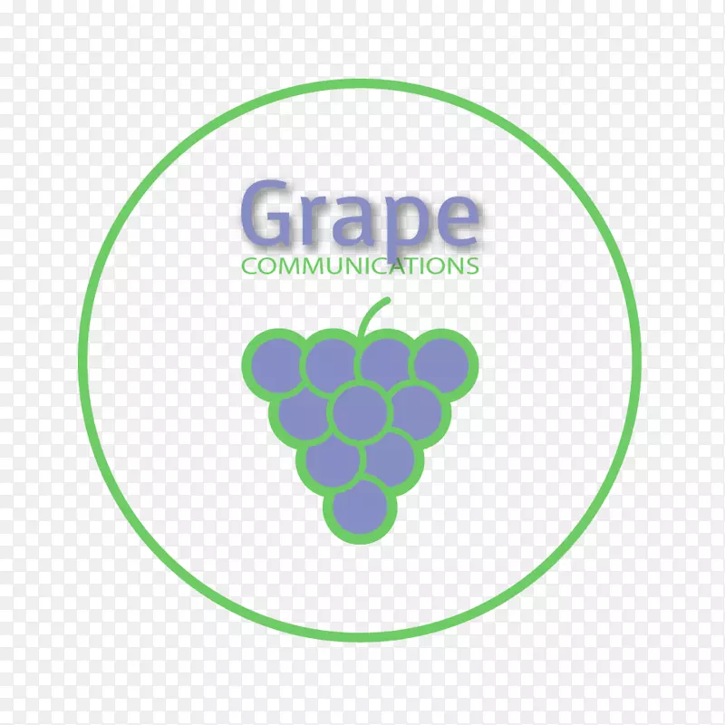 标志品牌绿色字体-诱人的葡萄标志