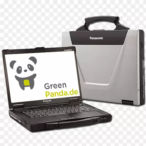 笔记本电脑凹凸不平的电脑英特尔核心i5-绿色果仁店名片