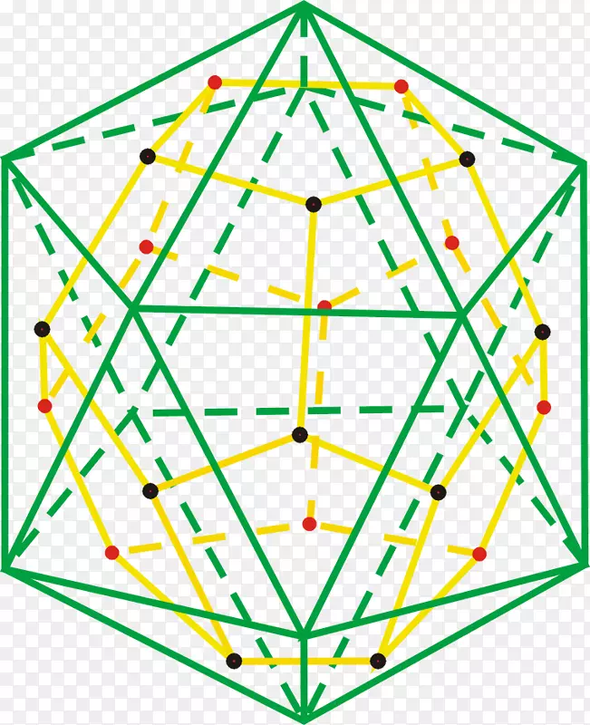 二十面体正十二面体多面体柏拉图立体黑板图