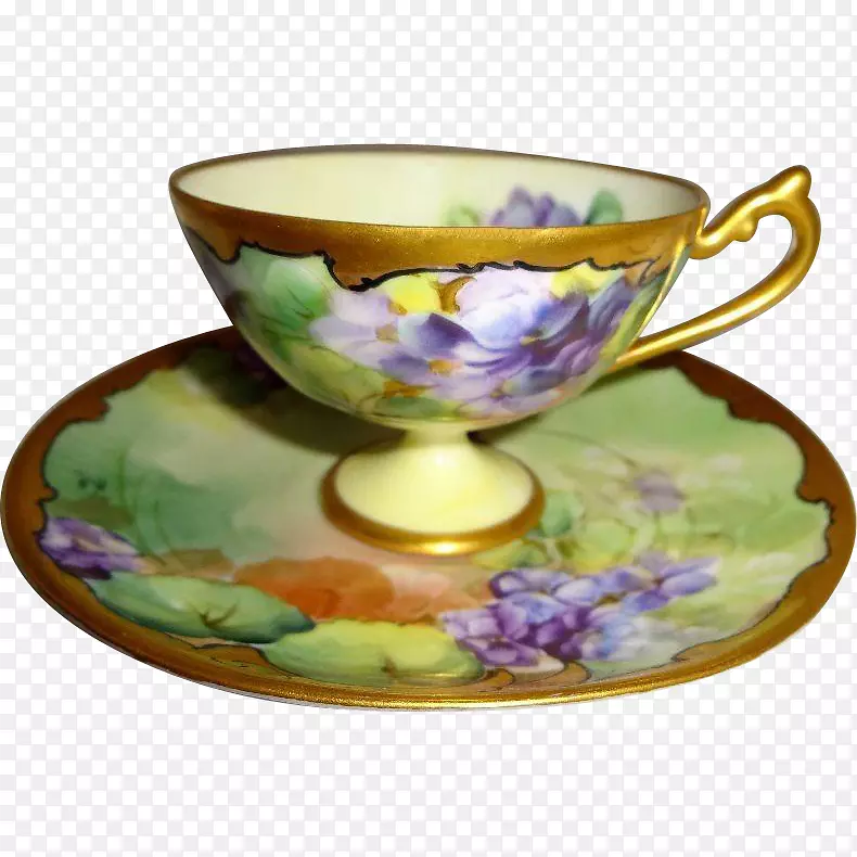 咖啡杯碟瓷餐具.手绘茶杯