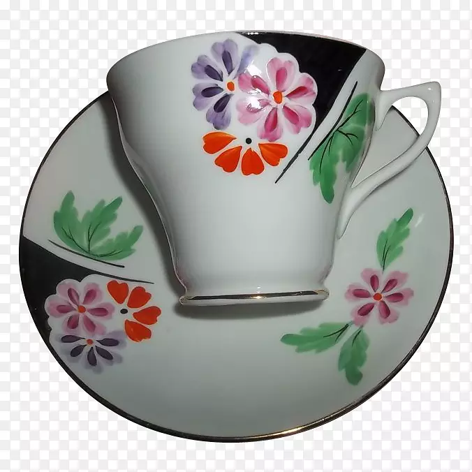 咖啡杯碟杯瓷杯手绘茶杯