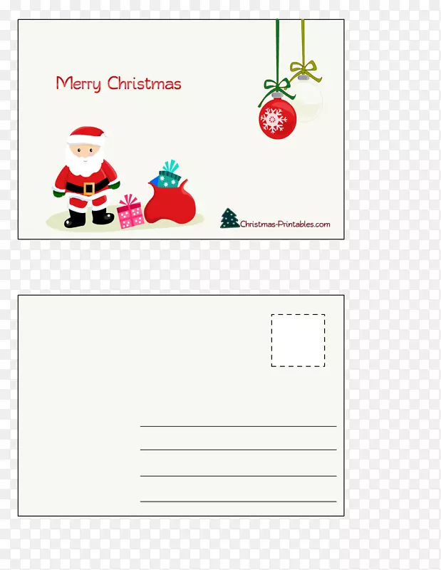圣诞贺卡、贺卡及便笺卡-圣诞明信片