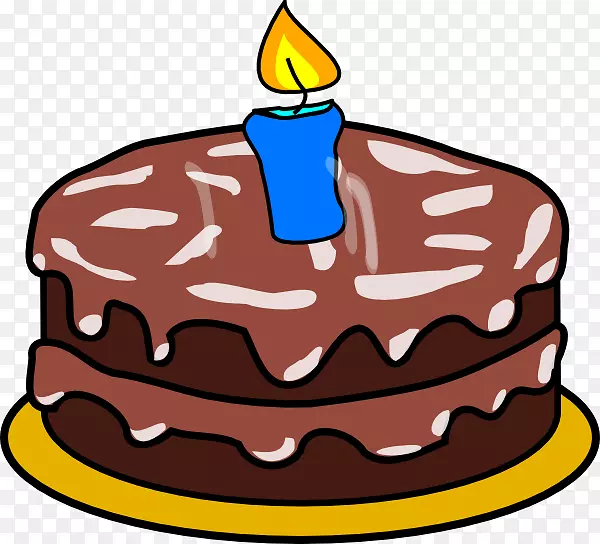 生日蛋糕剪贴画-数字蜡烛