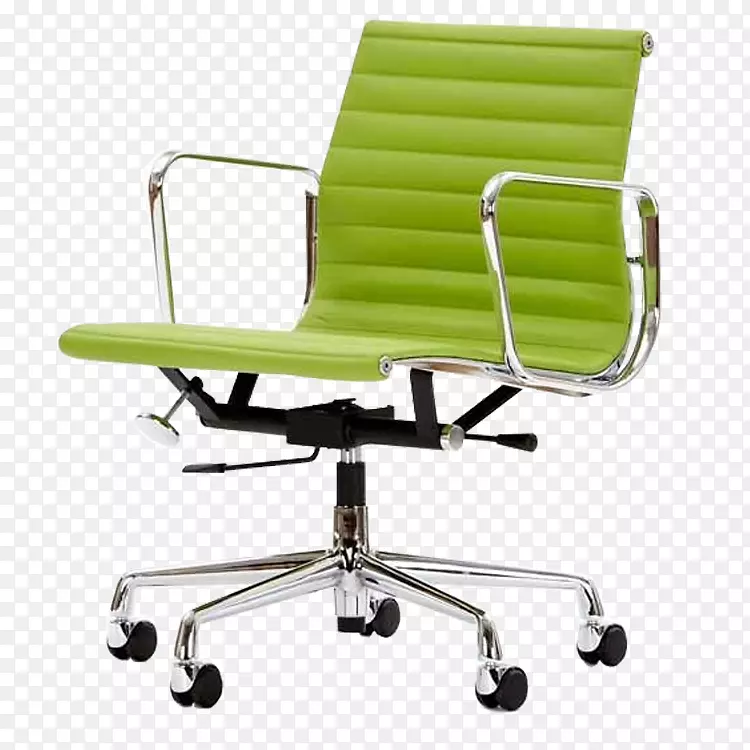 Eames躺椅桌子Eames家红蓝椅办公椅和书桌-真皮凳子
