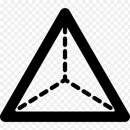 金字塔三角形计算机图标.金字塔
