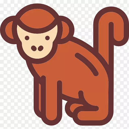猴子电脑图标剪贴画.动物园