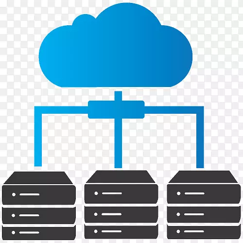 云计算云存储计算机服务器web托管服务计算机图标云服务