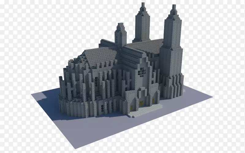 乐高，我的世界，哥特式建筑，中世纪建筑，游戏-大教堂