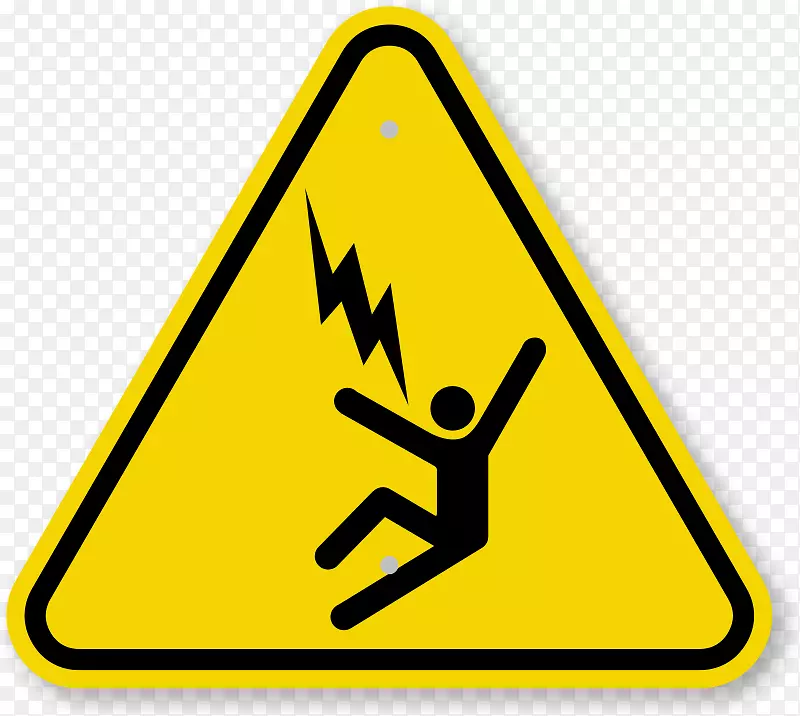 安全电气危险标志电气伤害-三角梦