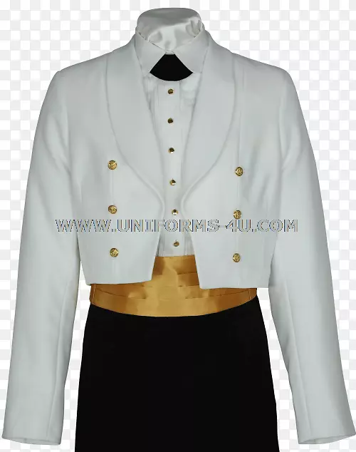 美国海军晚礼服-白色外套