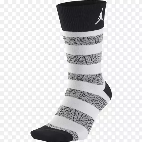 运动服袜子运动员鞋耐克黑白条纹