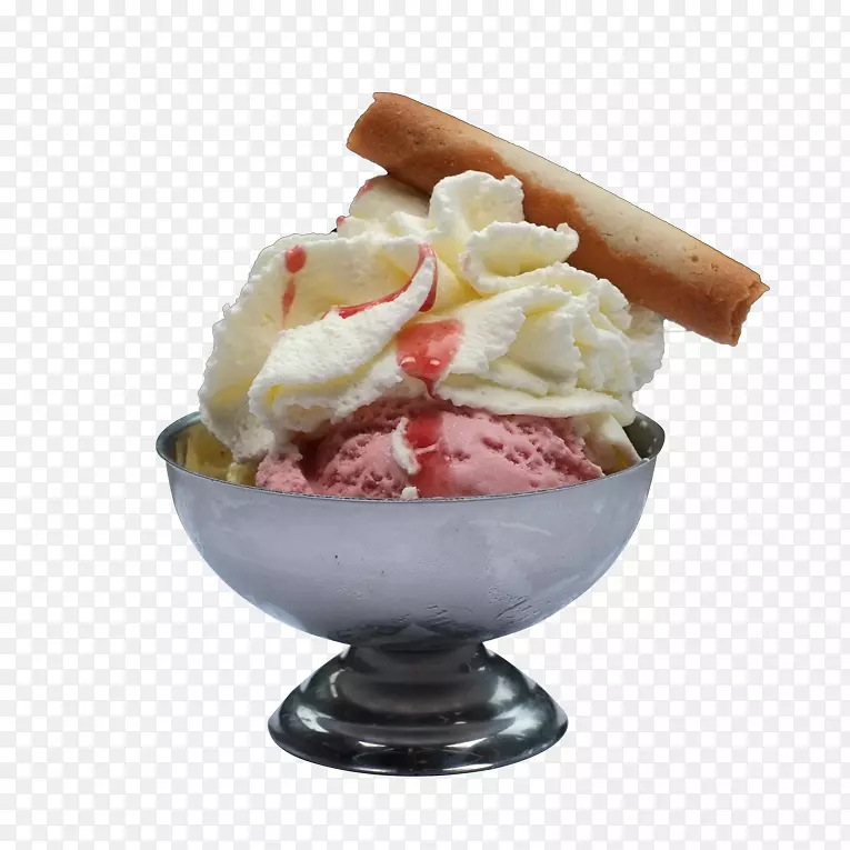 冰圣代冰淇淋圆锥形冷冻酸奶