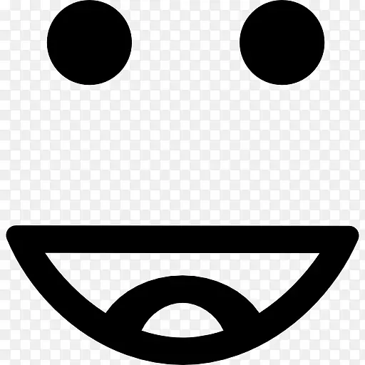计算机图标上的笑脸表情符号.符号方格