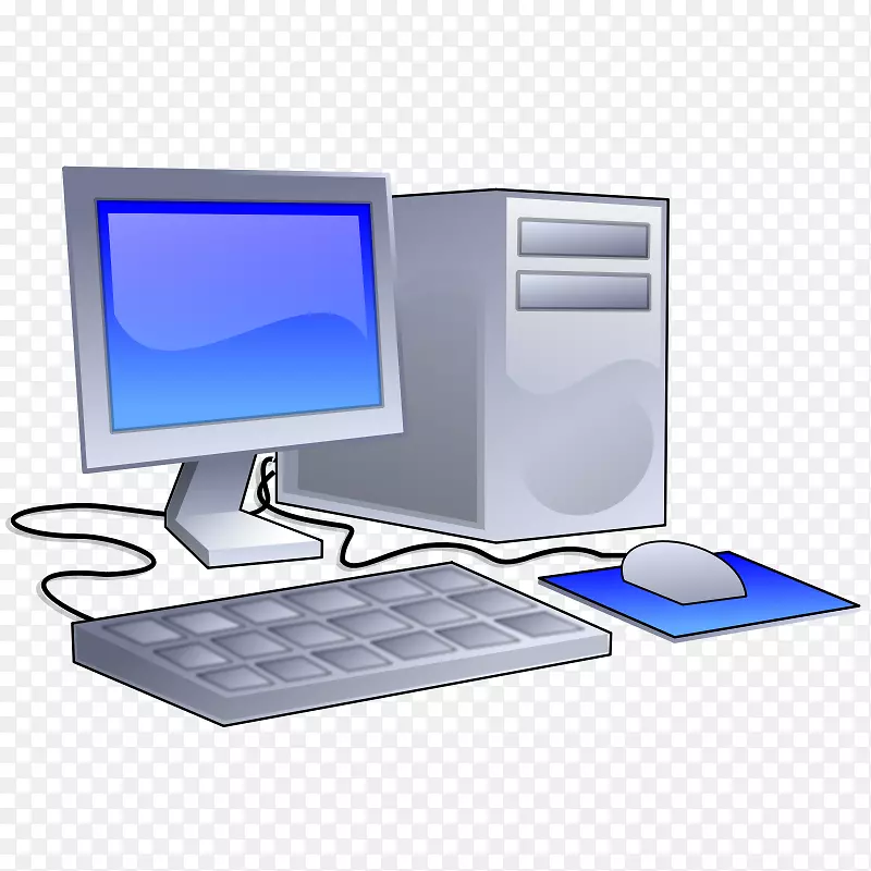 电脑键盘电脑显示器剪贴画.笔记本电脑剪贴器