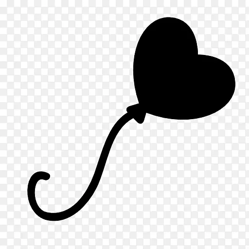 计算机图标心脏符号剪辑艺术.心形气球