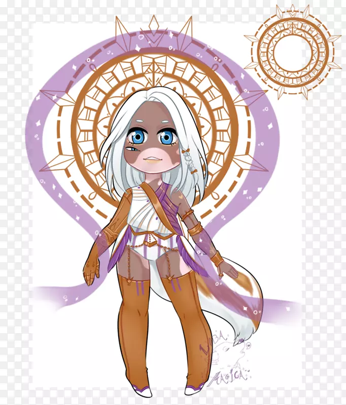 仙女服装设计卡通紫罗兰-负载湿婆第三眼