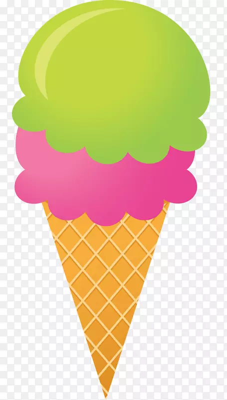 冰淇淋锥冰淇淋圣代冰淇淋轮廓