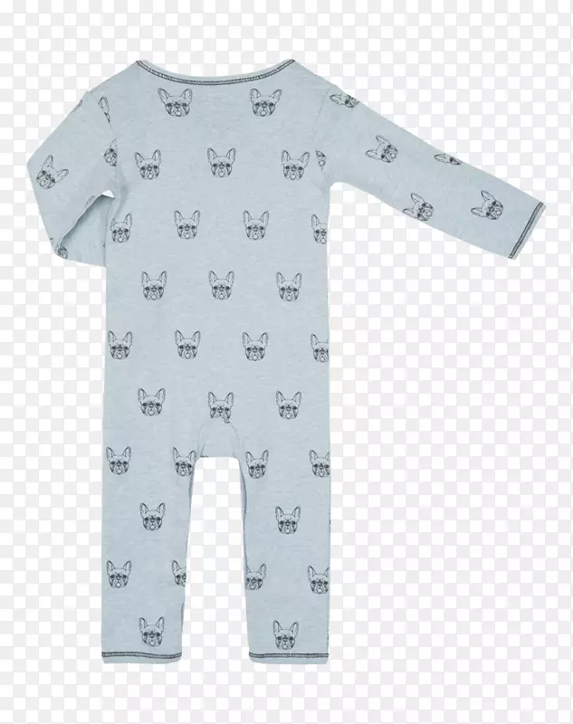 袖子t恤婴儿和蹒跚学步的婴儿一件睡衣紧身套装轻型斗牛犬