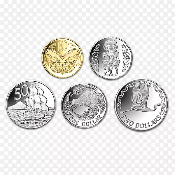 新西兰元纪念币-镀金