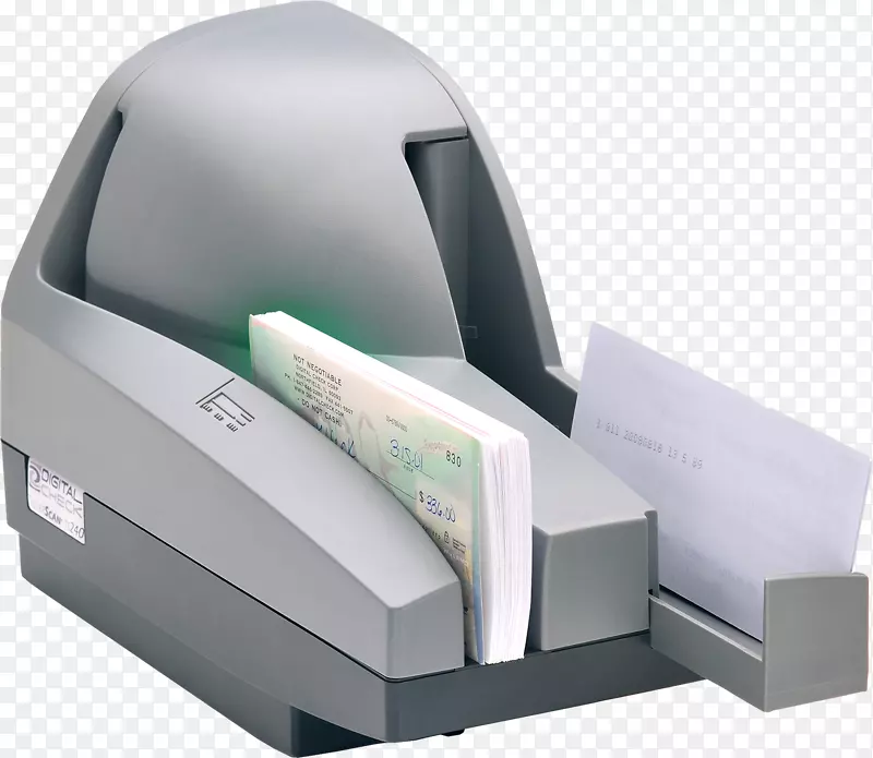 支票银行图像扫描仪远程存款喷墨打印.绿色喷墨