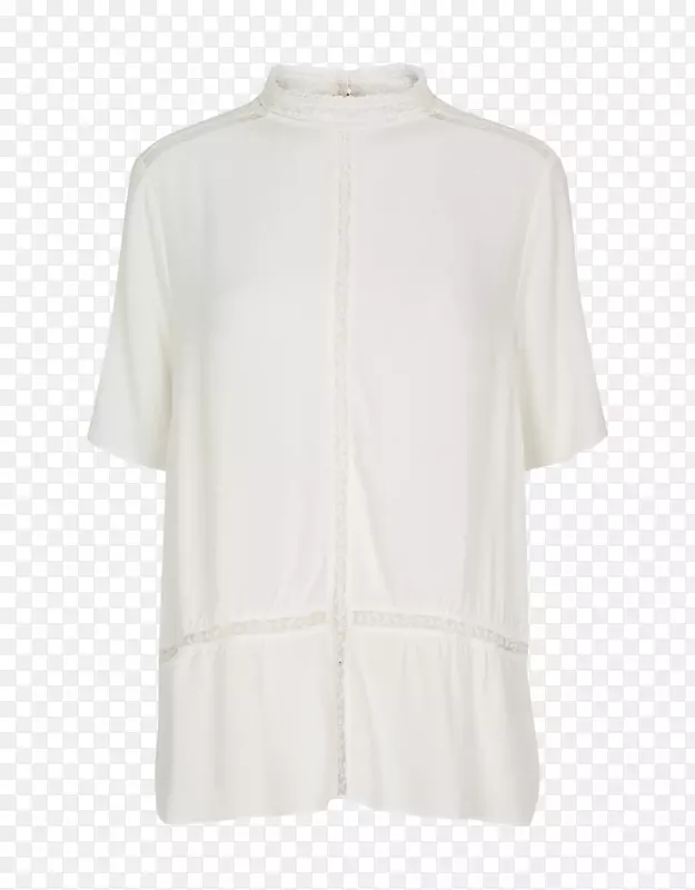 袖子衬衫、毛衣、服装-白色