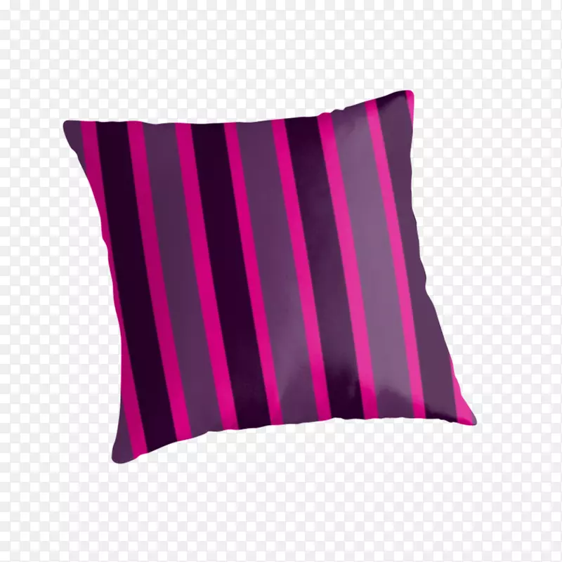 抛掷枕头垫长方形粉红条