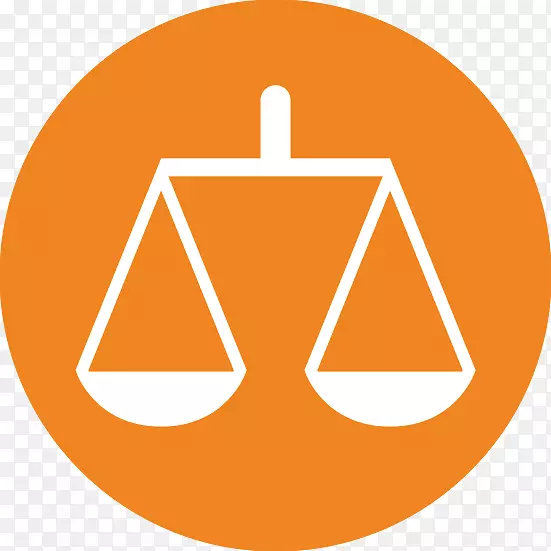 人身伤害律师电脑图标人身伤害律师-橙色和白色