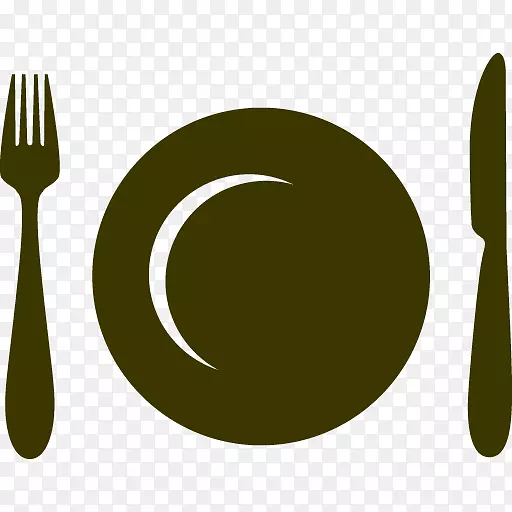 叉子标志匙字形美食盛宴